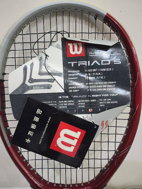 Wilson Triad 5 ORIGINAL Tennis Racket 1