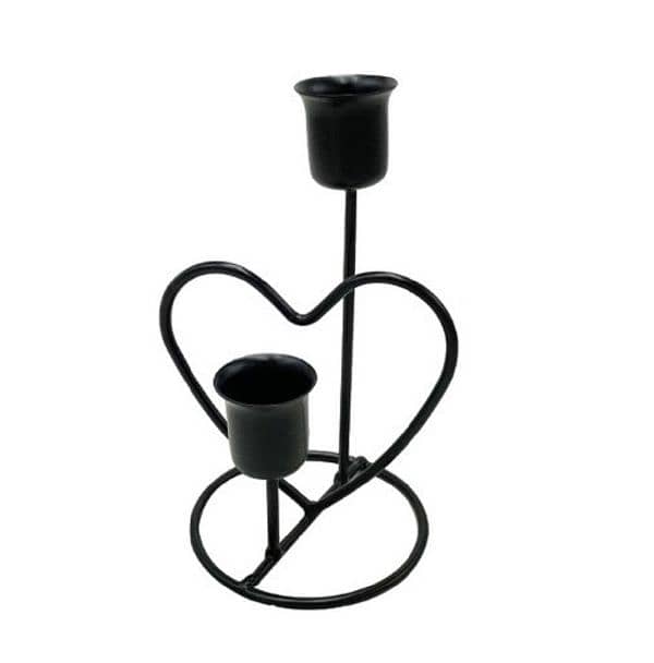 candle stand black and golden- 1 pc 0