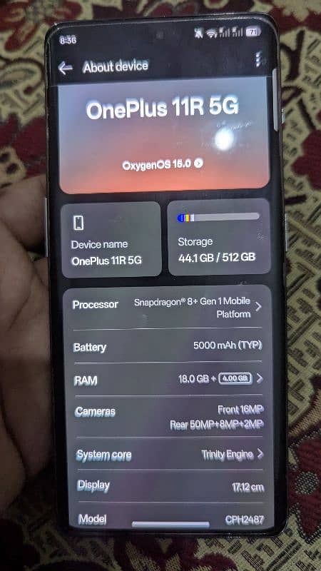 ONE PLUS 11R 512Gb (NON PTA) 5