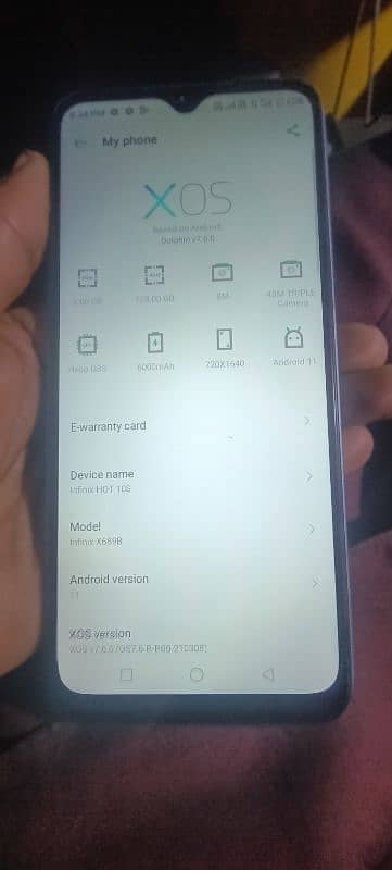 nfinix hot10s 6/128 no open repare pta. apprd 2