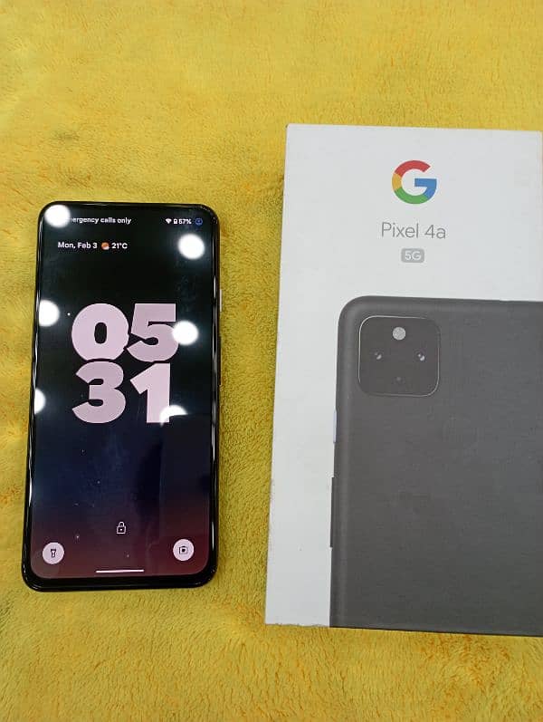 Google pixel 4a 6/128 5G Super AMOLED display  Dual speaker 10/10 pack 1