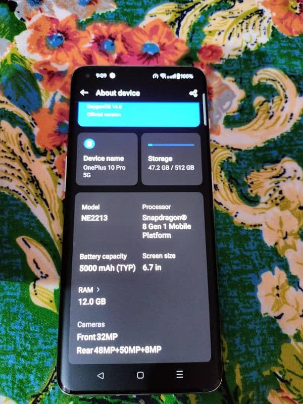 One Plus 10 Pro 5G Non Pta 10 by 10 Condition 4