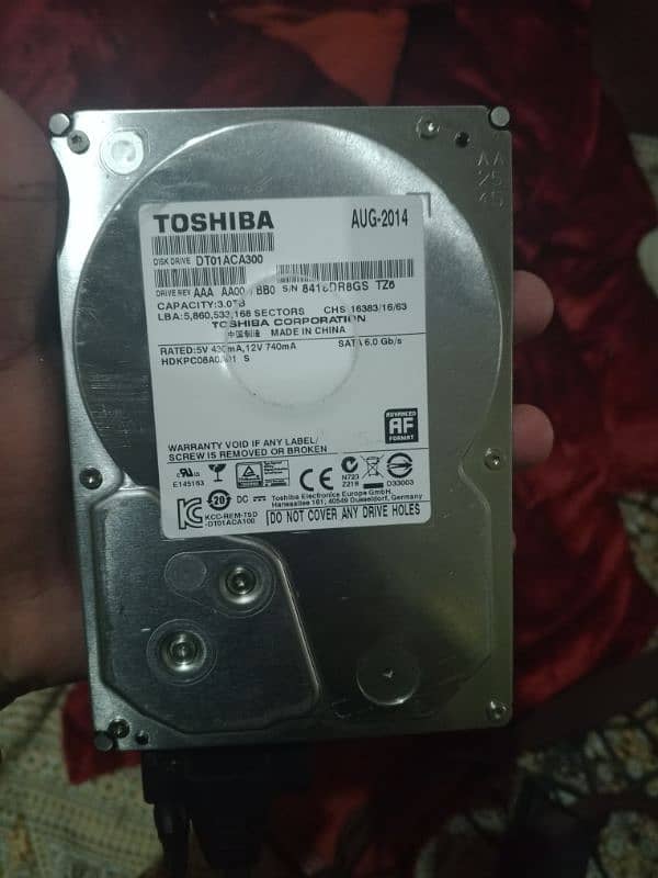 Toshiba 3tb HDD 1