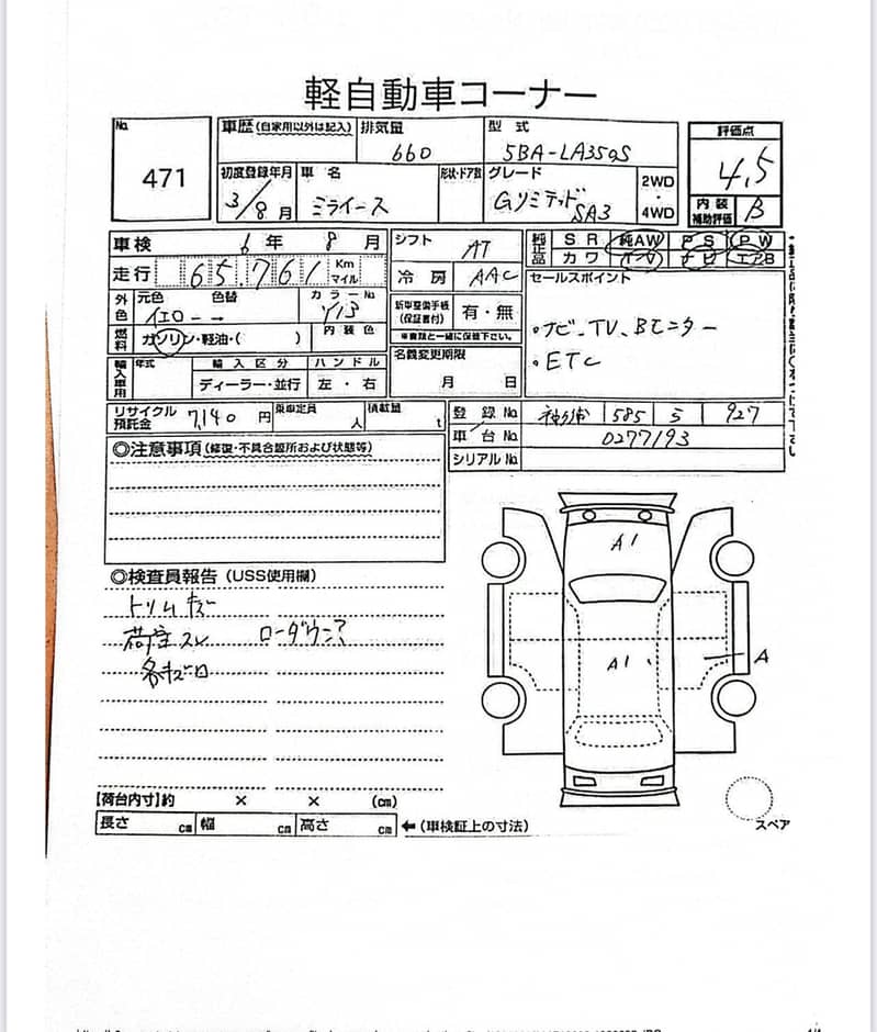 Daihatsu Mira 2021 G pakge 2024 registration 11