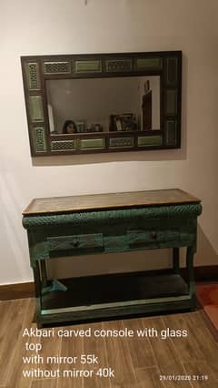 Swati console with mirror