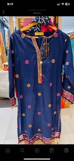 Royal blue 3 pcs suit from bonanza strangi