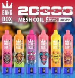 Disposable Vape Bang Box 20000 Puffs Vape 5% Nicotine With LED