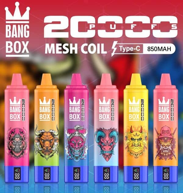 Disposable Vape Bang Box 20000 Puffs Vape 5% Nicotine With LED 0