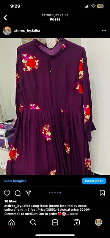 long frock purple clr 1