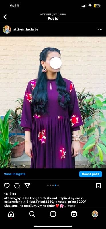 long frock purple clr 2