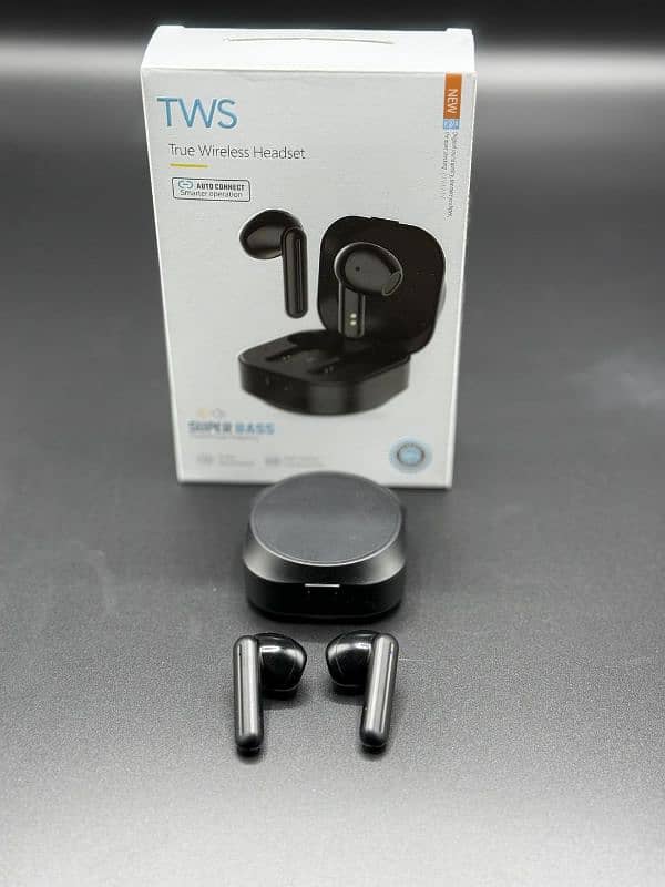 Wireless Noise Cancelling Earbuds-black-with advance features. 6