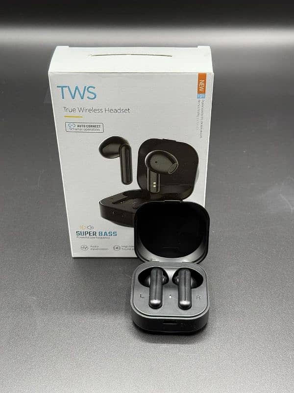 Wireless Noise Cancelling Earbuds-black-with advance features. 7