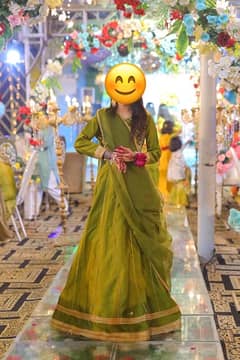 Elegant Olive Green Traditional Dress for Sale