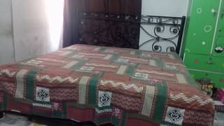 Iron bed and wood dressing for sale