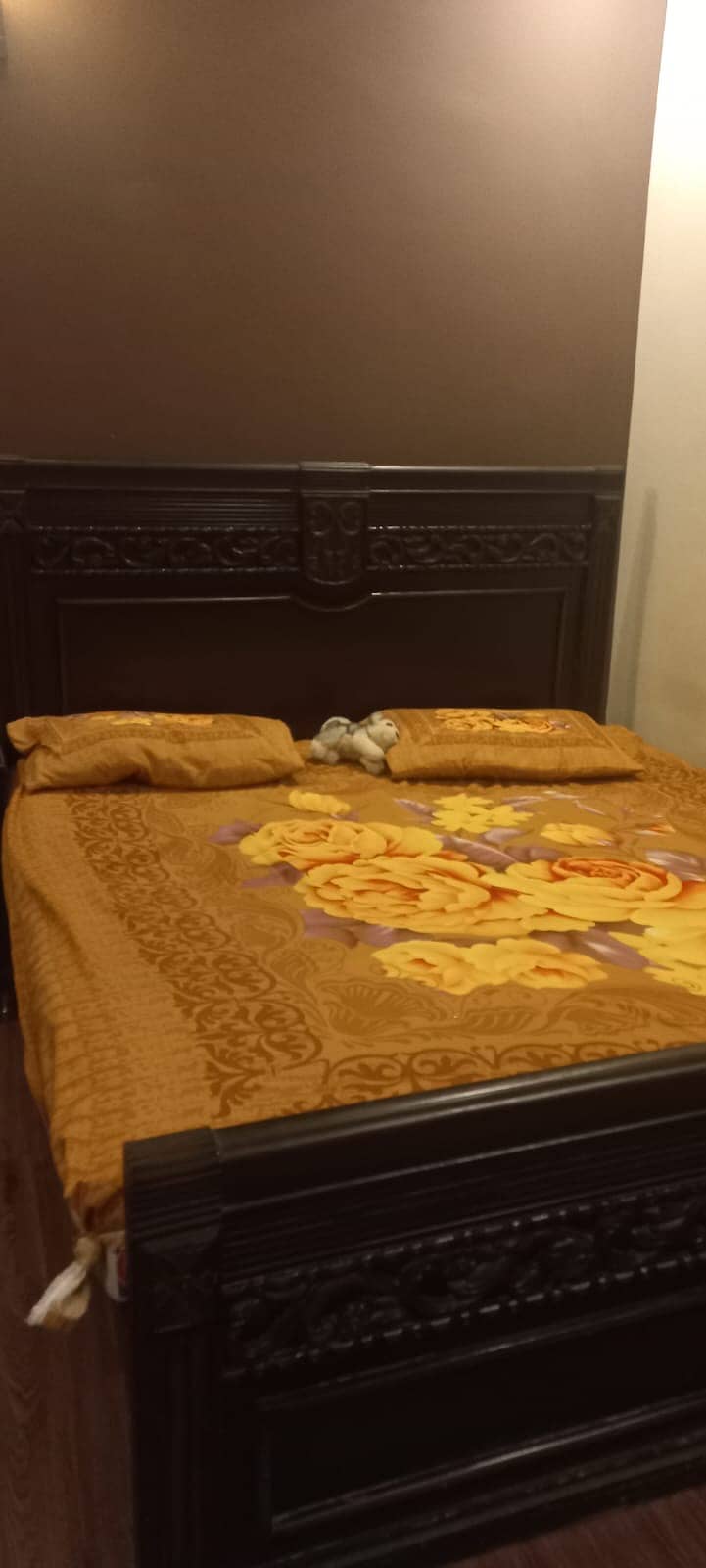 Bed with Side table and Matress 0