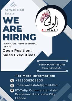 We Are Hiring Sales Executives And Business Development Managers