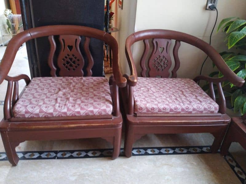 Wooden Sofa Set 2