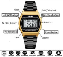 Men's Watch Digital– Waterproof, LED Light,Chronograph