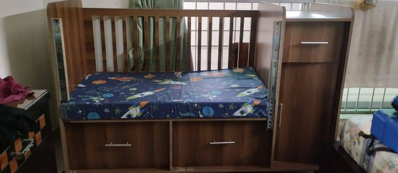 Baby cot for sale in excellent condition own made 5