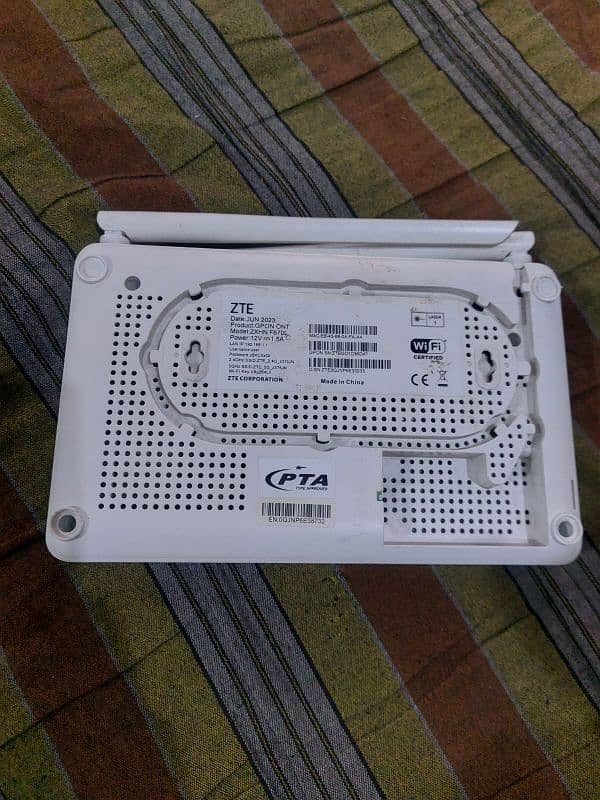 PTCL ROUTER. ZTE. GPON ONT 1