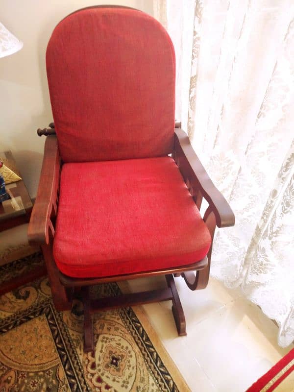 Outclass Brand New Sheezam Wood Rocking Chair 1