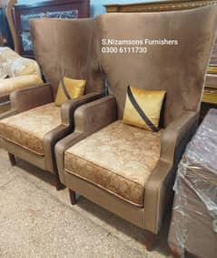 Bedroom chairs set/ High back lounge chairs/ latest design chairs