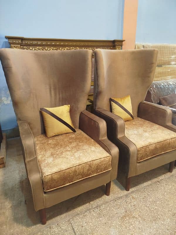 Bedroom chairs set/ High back lounge chairs/ latest design chairs 1