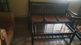 wooden used sofa for sale