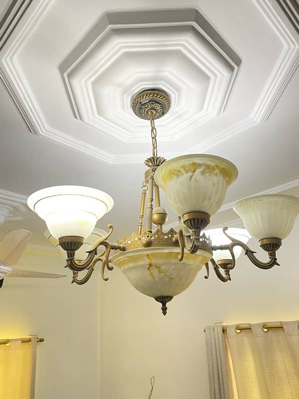 Victorian style chandelier set for sale 0