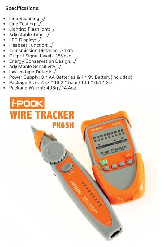 I-pook wire tracker pk65H 1