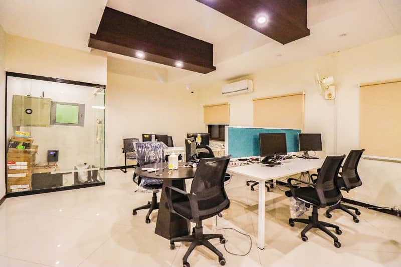 Fully furnished office space available for rent in gulberg Lahore 0