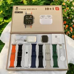 Crown s10 (Smart watch + Earbuds)