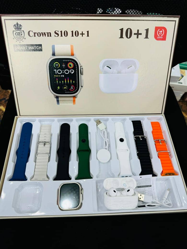 Crown s10 (Smart watch + Earbuds) 1