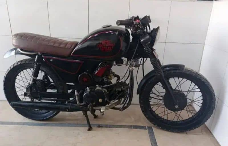 Suzuki Sprinter 110cc Modified Royal Enfield style beast look 0