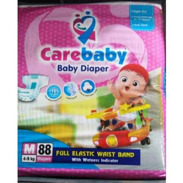 Care Baby Diaper Mega Pack Medium Size 3 (88 pcs) 1