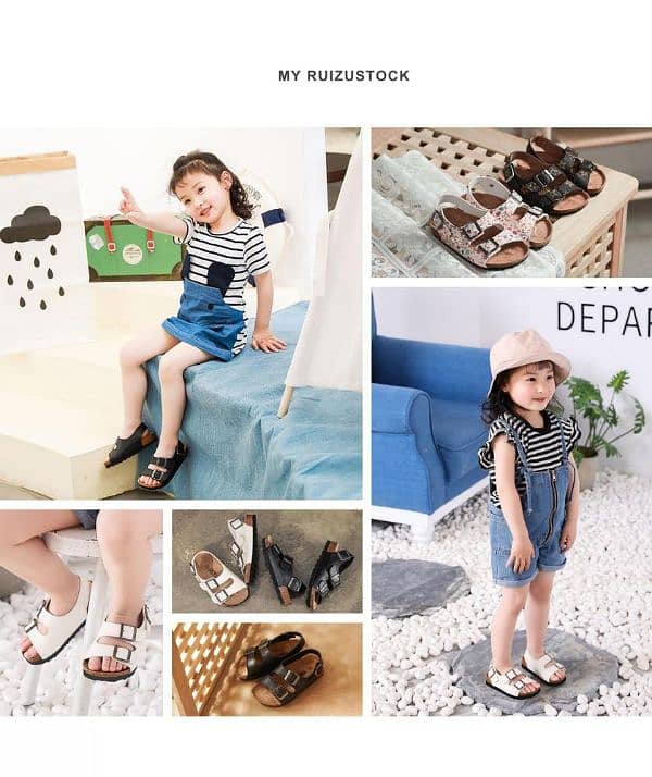 kids Cork Sandals breking ships from overseas 0