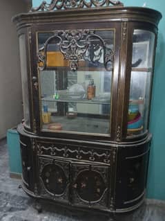 Wooden Showcase For Crockery (Antique Style)