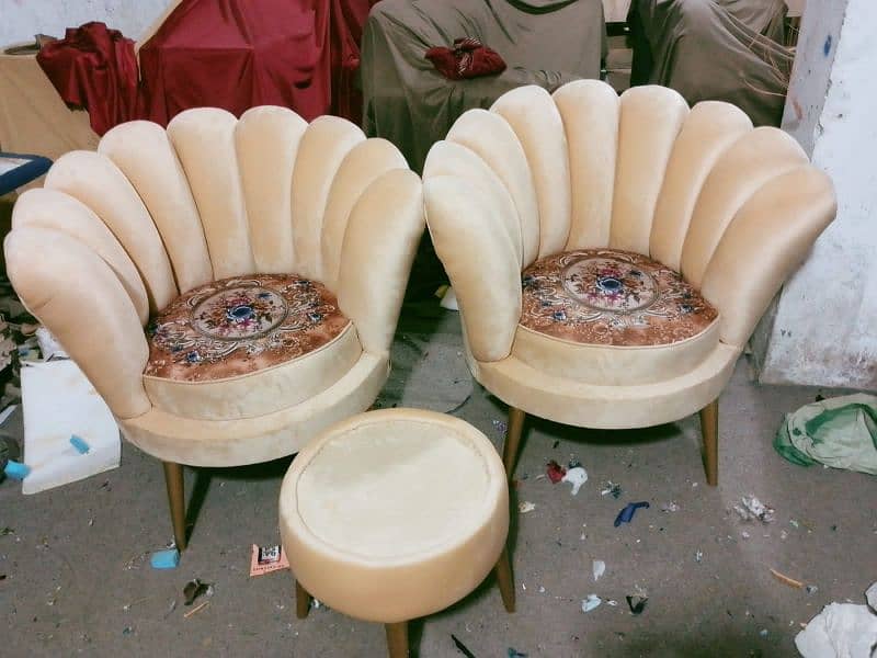 Flower Chairs with Coffee Table 13