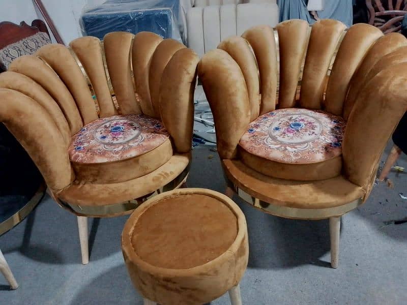 Flower Chairs with Coffee Table 9