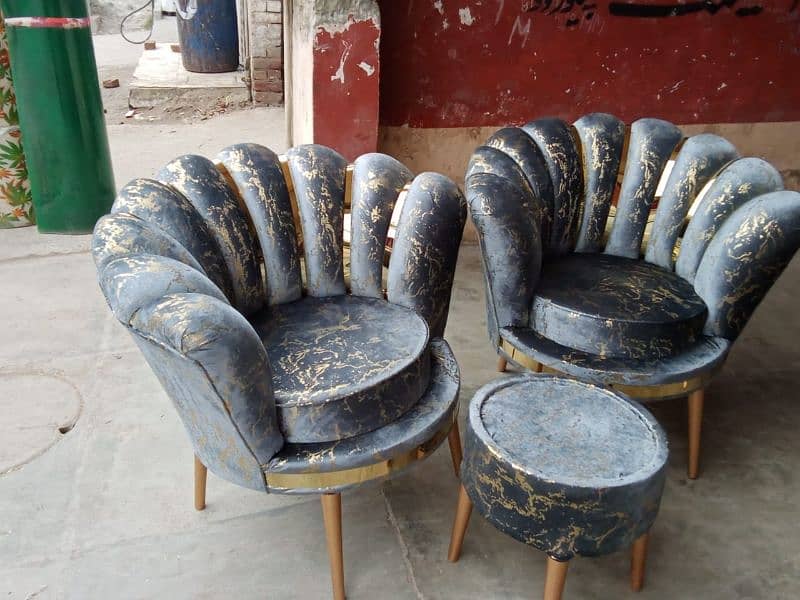 Flower Chairs with Coffee Table 14