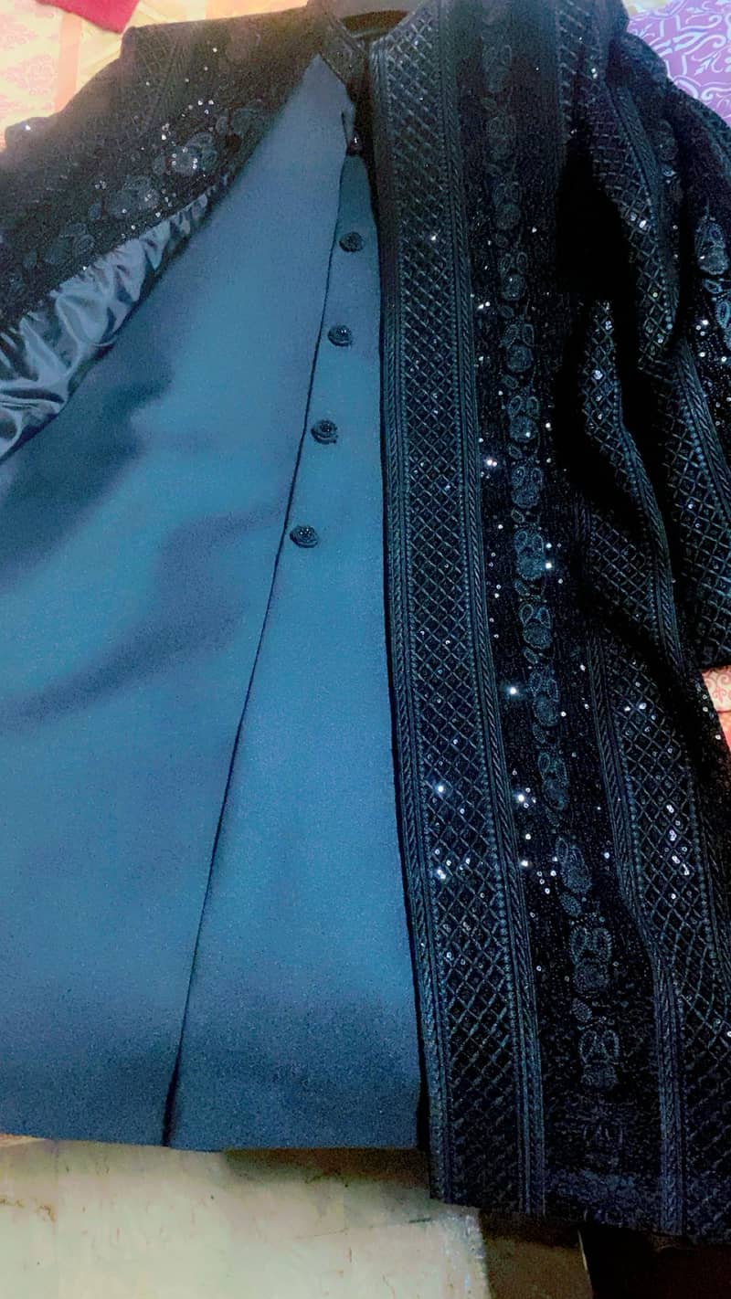 Black Sherwani for sale bahria town phase 3 5