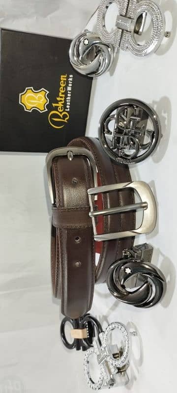 Pure Cow Soft Leather Belt 4