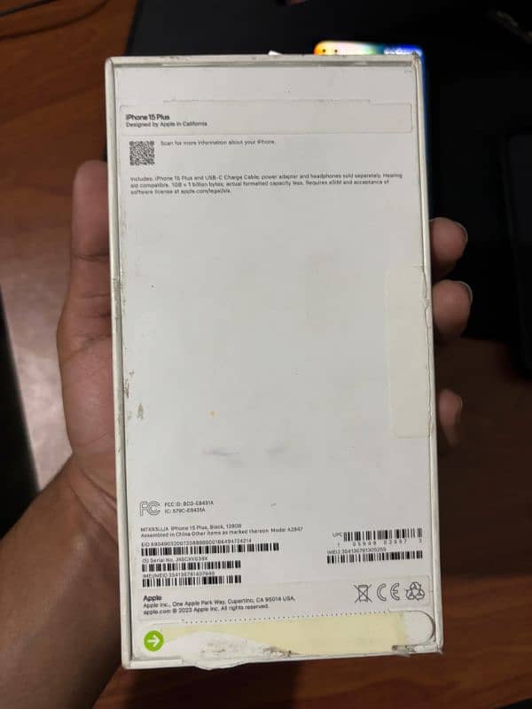 iphone 15plus 128gbjv with box and original charger almost final price 5