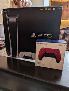 PS5 Digital Fat 825gb with extra controller