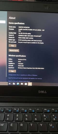 Dell letitude E5370 16/512 i5-6th gen