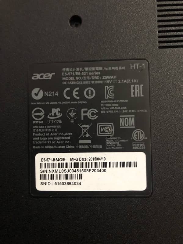 Acer Laptop For Sale … 1