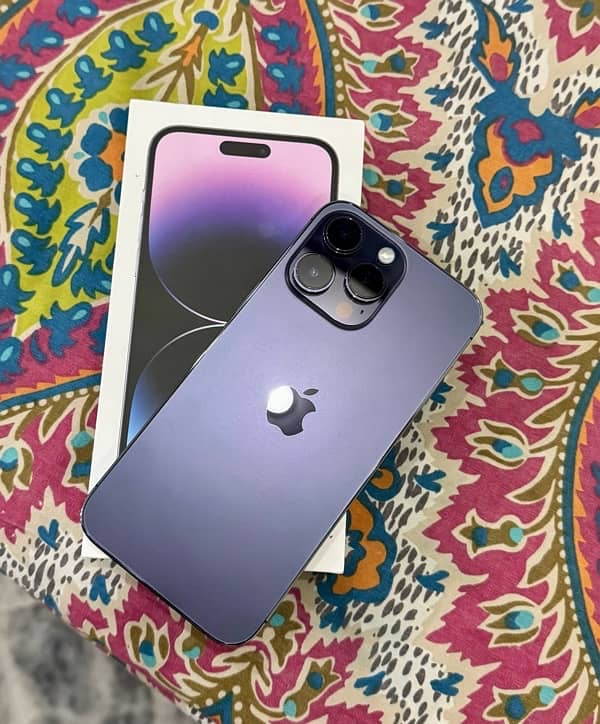 Iphone 14 pro max 256 gb pta Approved H. K dual physical 2