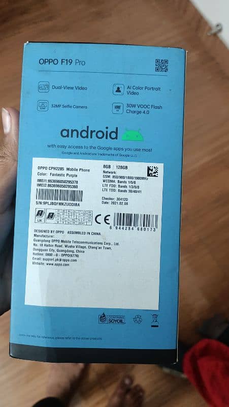 8/128 oppo f19 pro 9.5/10 condition 5