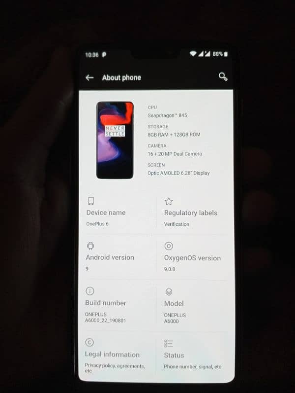 OnePlus 6 pta 2