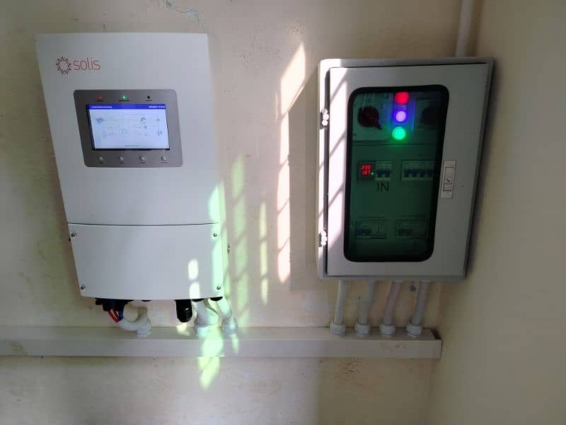 Ac DC combiner box & solar installation 2